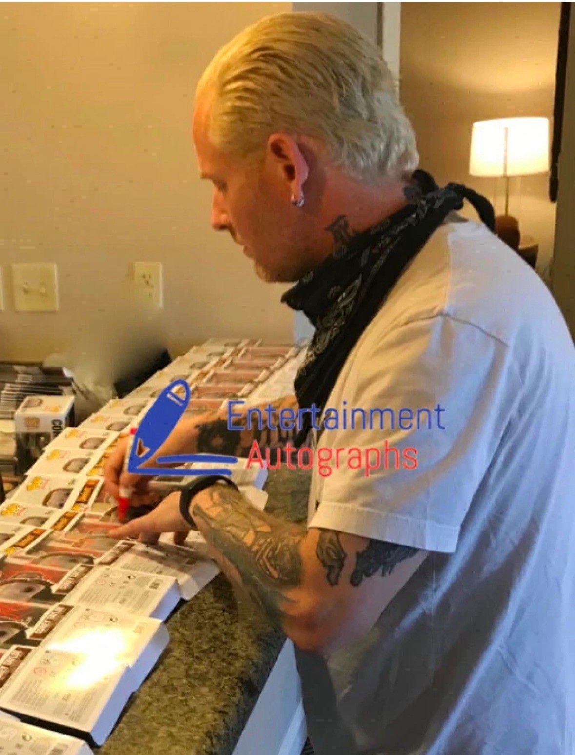 Corey Taylor Slipknot Signed Autograph Funko Pop Rocks #177 Proof Beckett COA