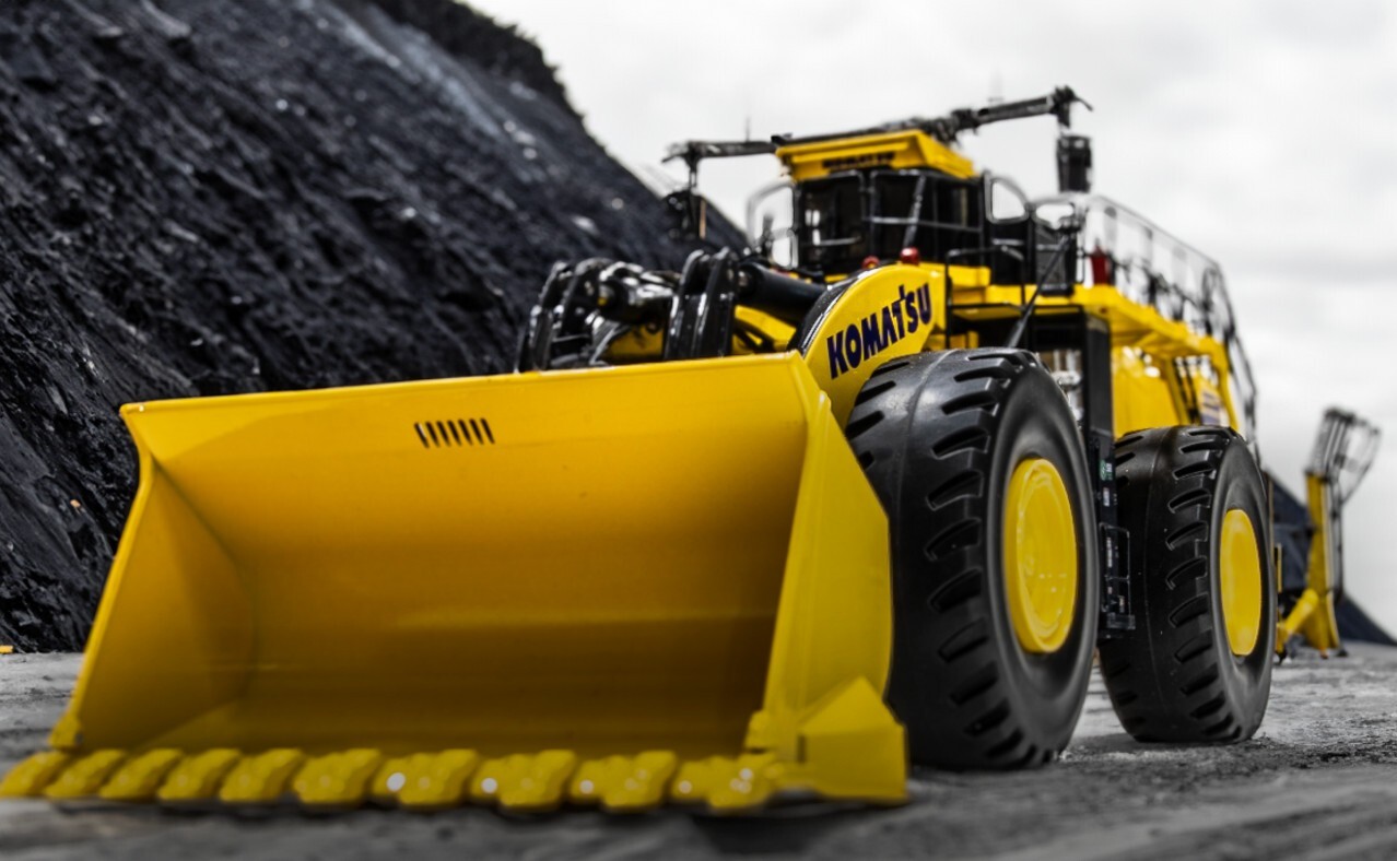 Komatsu WE1850 Wheel Loader - Weiss Bros 1:50 Scale Diecast Model #WBR034 New