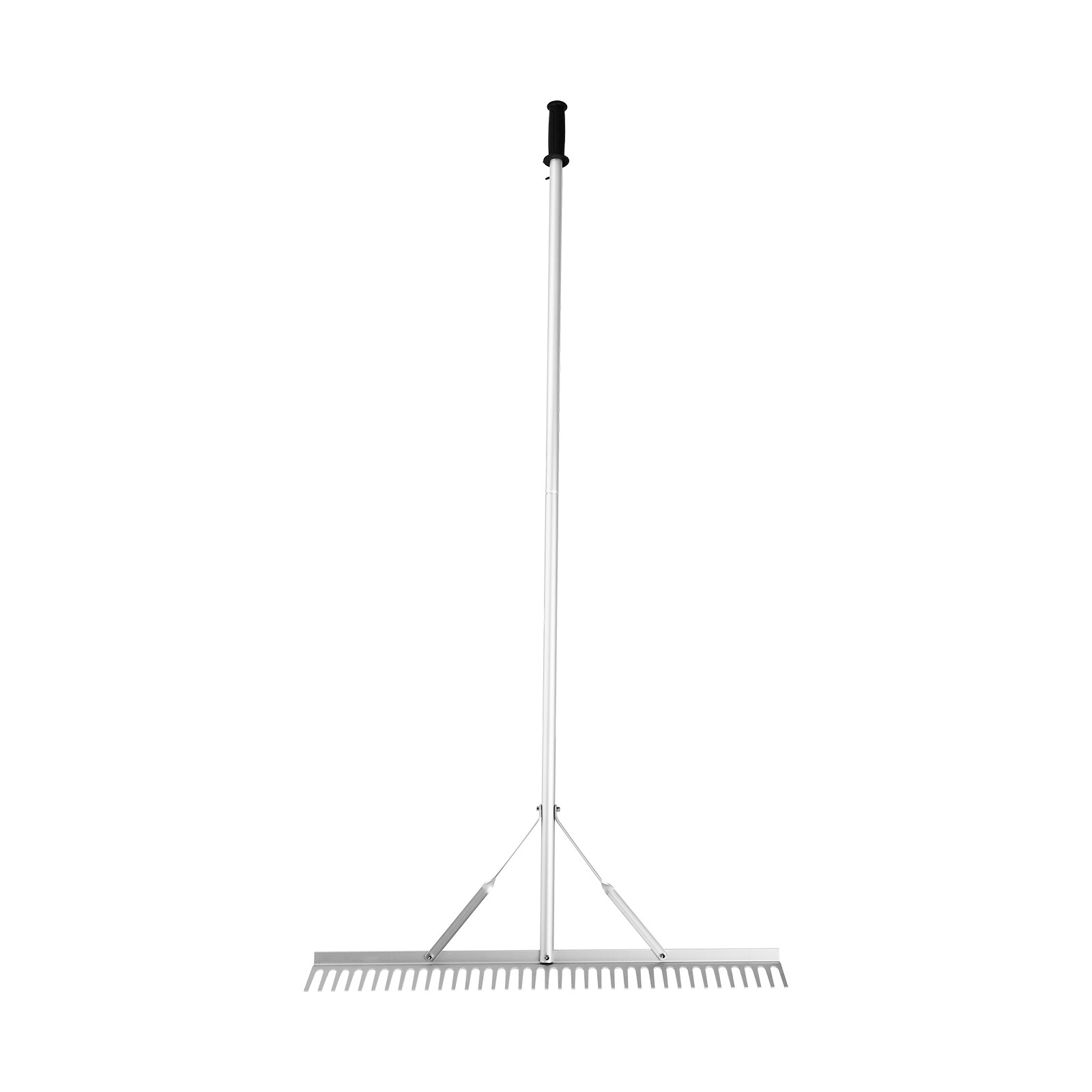VEVOR Landscape Rake 36" Head Aluminum Landscape Rake 75" Adjustable Handle