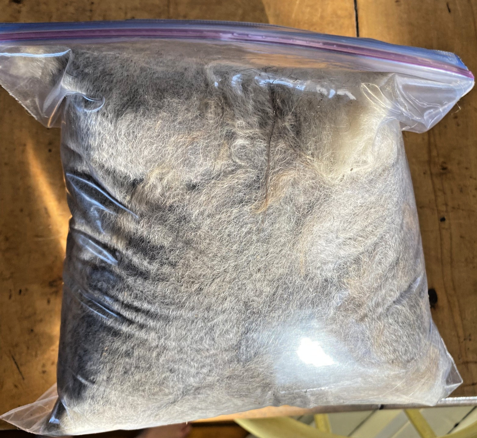 Bird Nesting Alpaca Fiber, BROWN (Stuffed 1 Gallon Bag) Ready To Use Raw Organic