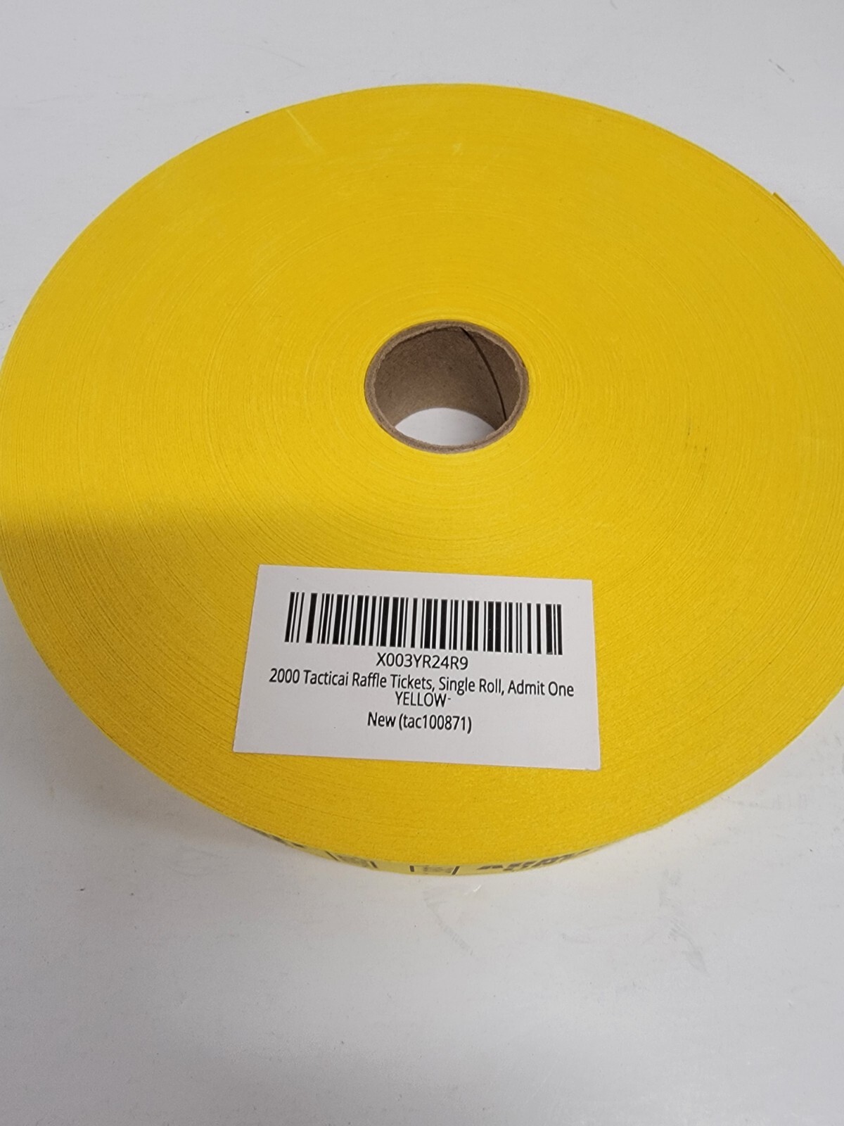 1 Roll 2,000 YELLOW Admit One Tickets Carnival Fun Fair Festival Raffle Entrance