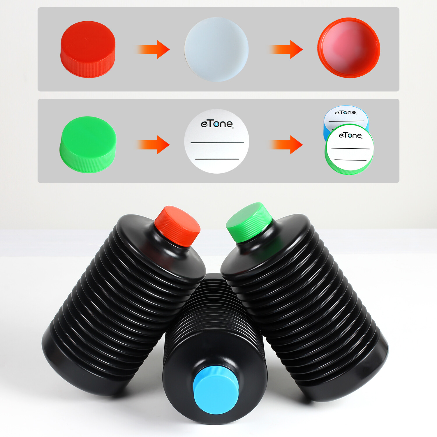 FS 3PCS 1L Collapsible Storage Bottles For Darkroom Chemical Film Developing US