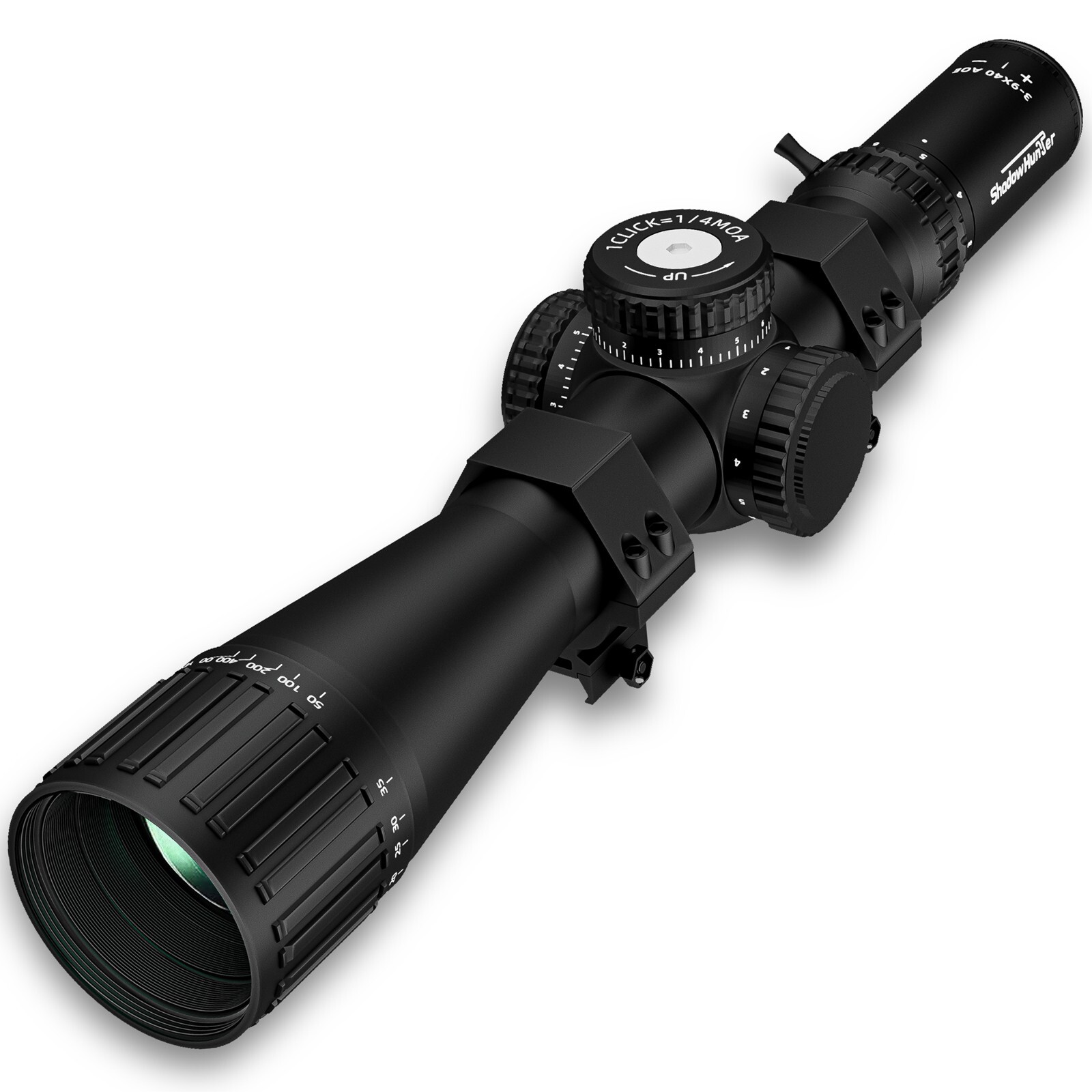 3-9x40 Rifle Scope with Mil-Dot Reticle, Zero Reset and Pull-Lock Turrets