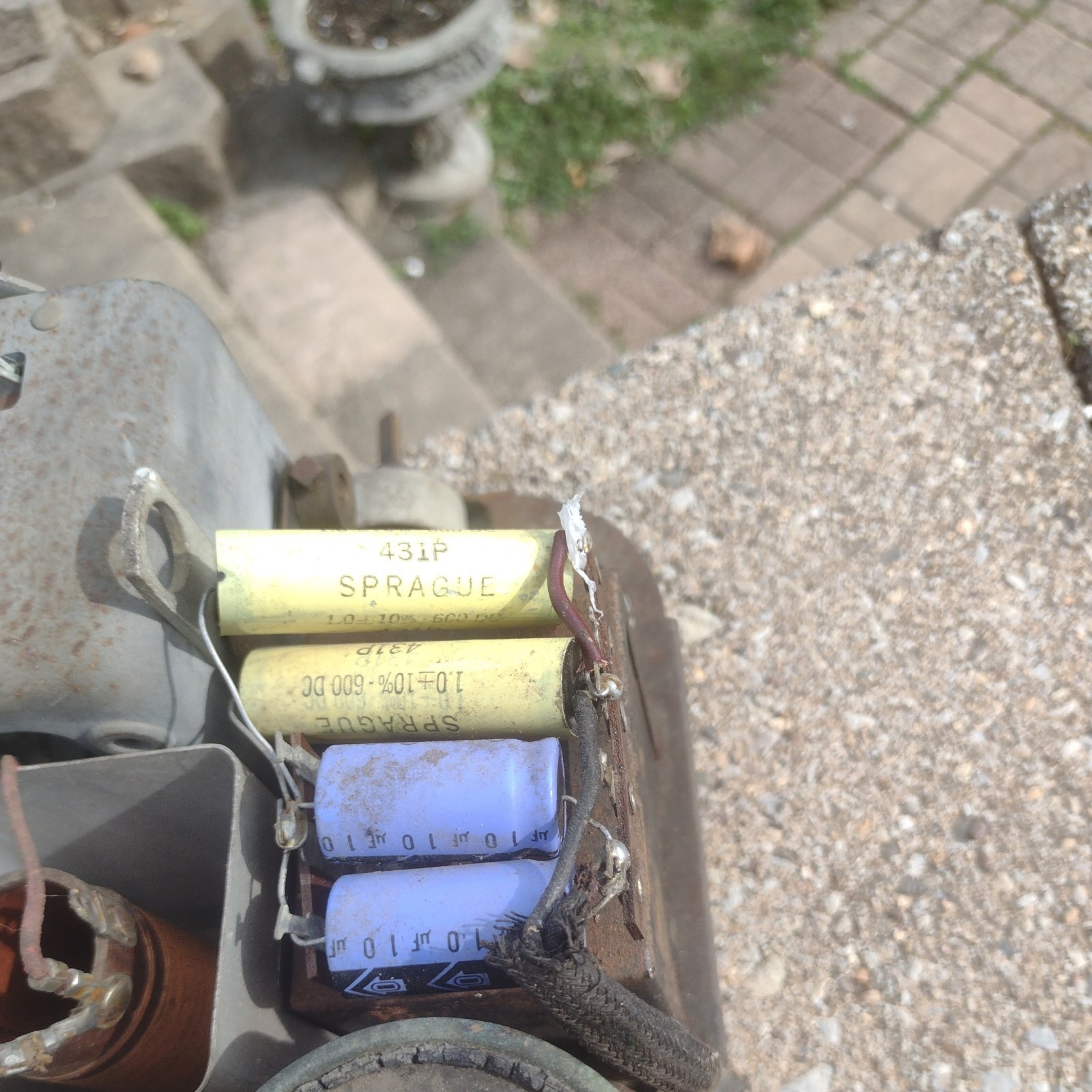 Antique 1931 Crosley Model 54 Cathedral Or Tombstone Radio Chassis. Parts Only