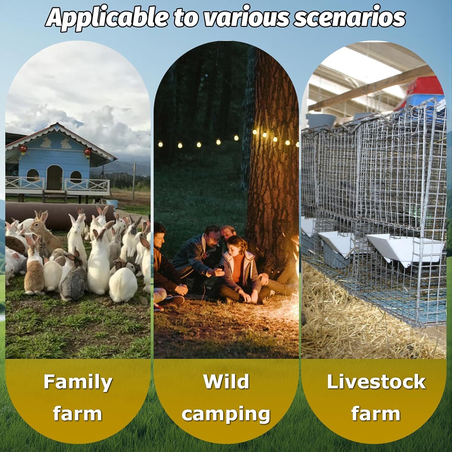 Rabbit Dislocator Skinning Tool Set, Cervical Dislocation Tool, Metal Material