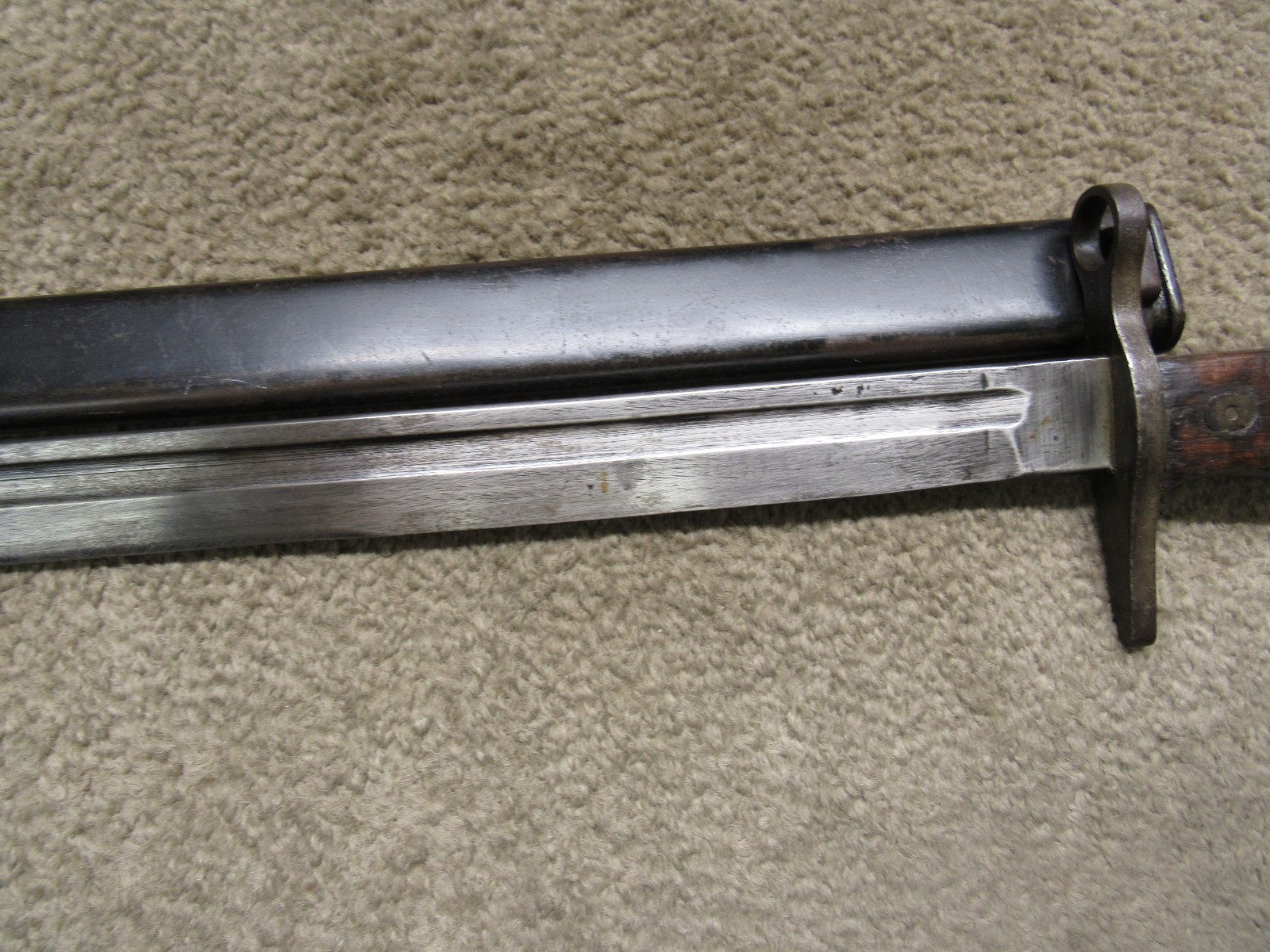 WW2 Japanese Type 30 Bayonet W/ Scabbard Toyoda Jido Shokki Seisakusho Arsenal