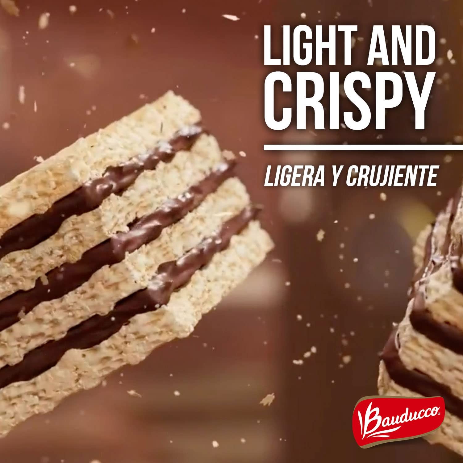 Bauducco Hazelnut Wafers - Crispy Wafer Cookies With 3 Delicious, Indulgent D...