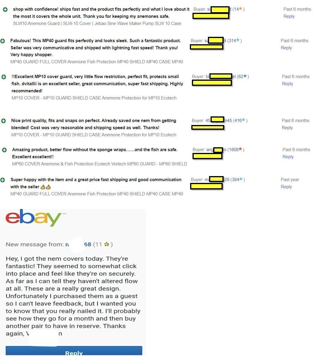 MP40 GUARD FULL COVER Anemone Fish Protection MP40 SHIELD MP40 CASE MP40 COVER