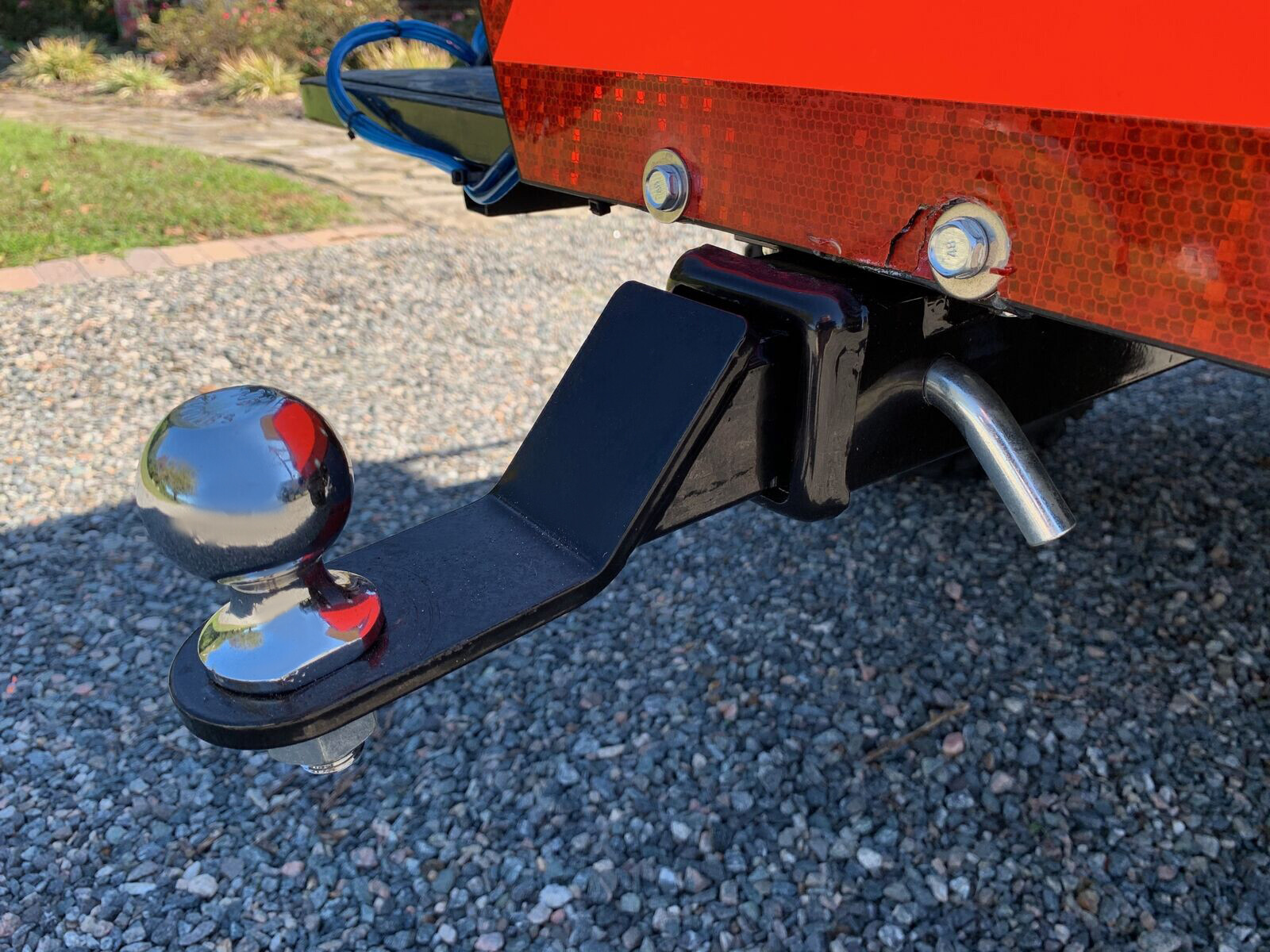 Golf Cart Trailer Hitch 2" Receiver Backseat Footrest For Club Car EZGO Yamaha