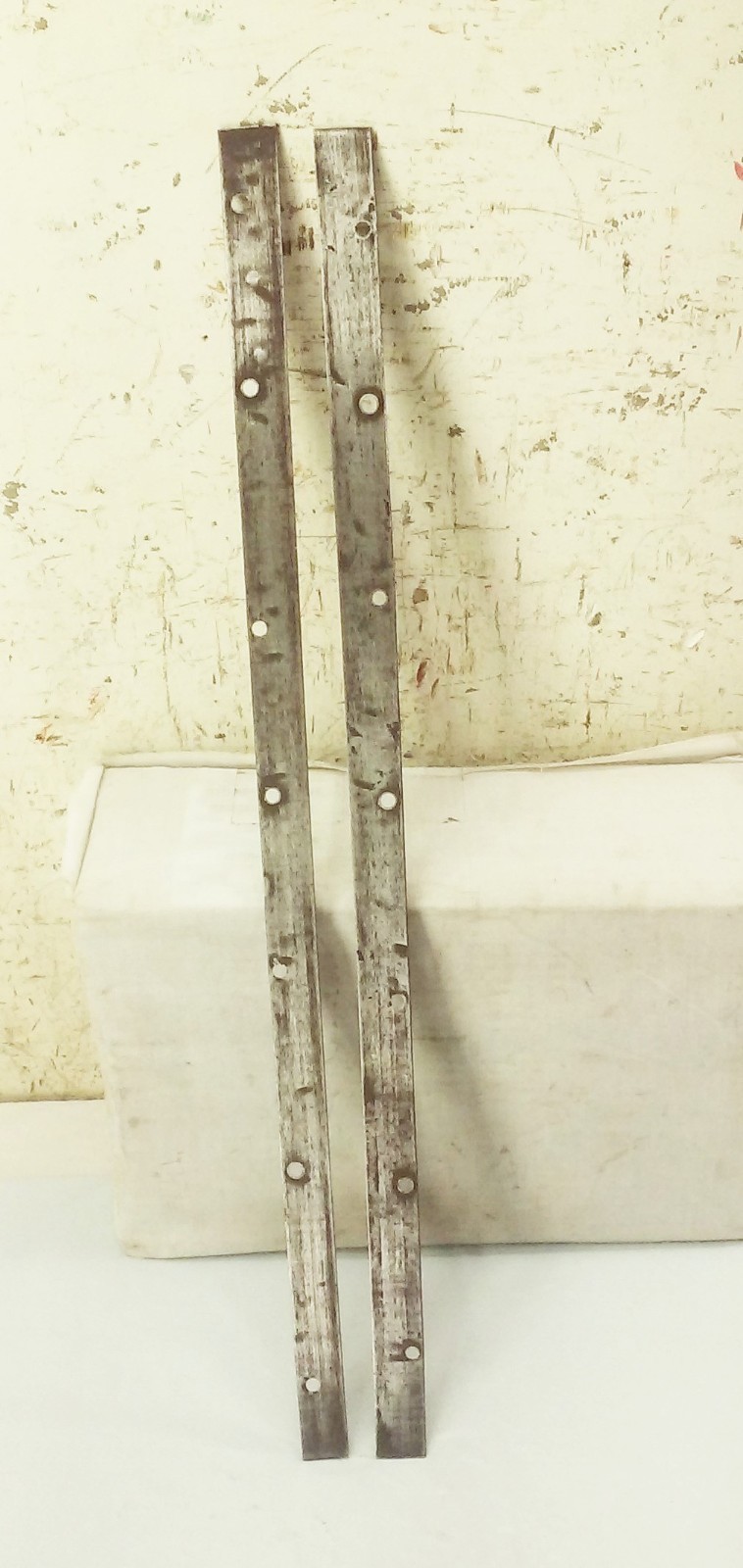 Vtg James swan beam drill press hand crank boring machine PARTS main beam strips