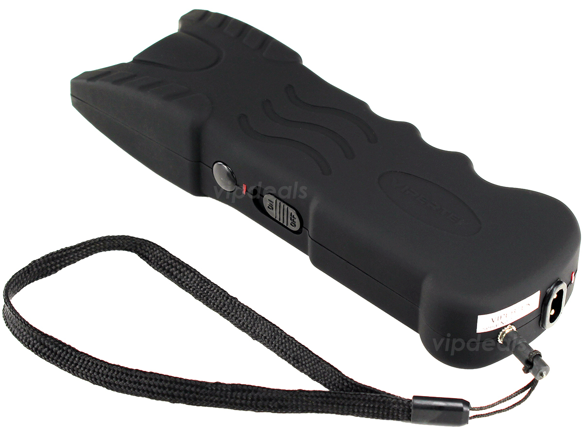 VIPERTEK Stun Gun VTS-979 - BLACK 500 BV Heavy Duty Rechargeable LED Flashlight