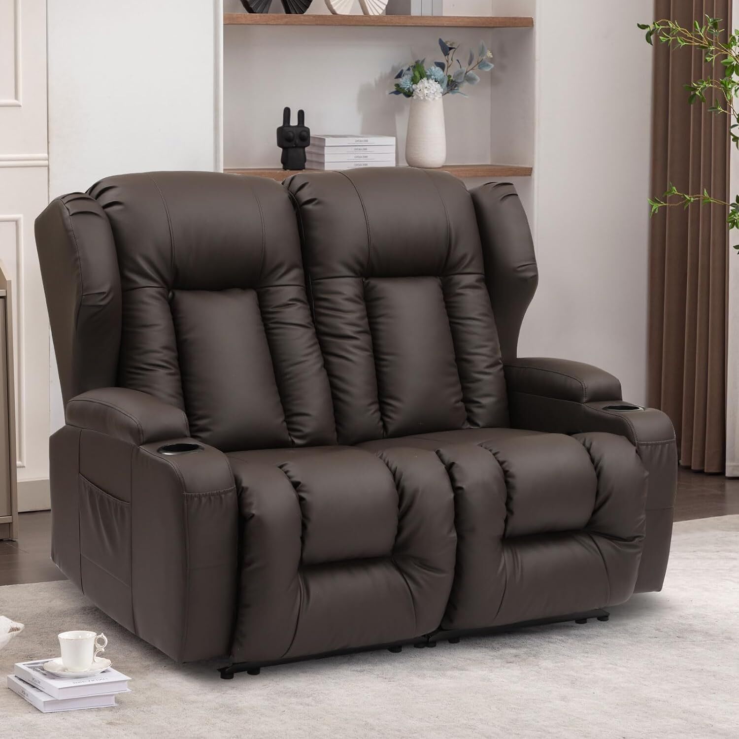Loveseat Recliner Sofa Manual Recliner Loveseat RV Sofa Home Theater Seating