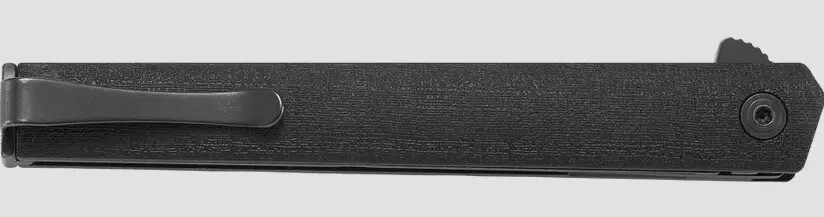 CRKT CEO Flipper Folding Knife Black 7097K Plain Edge Blade W/ Liner Lock