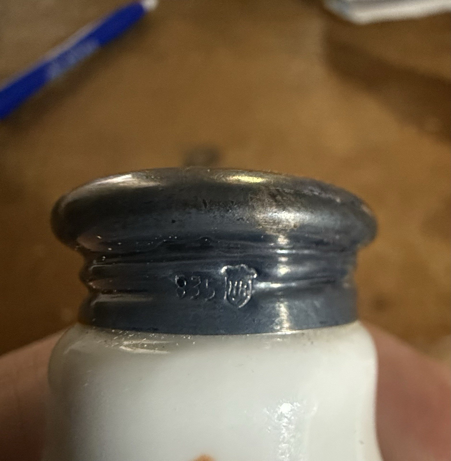 2 pairs Rosenthal salt & pepper 835 sterling tops