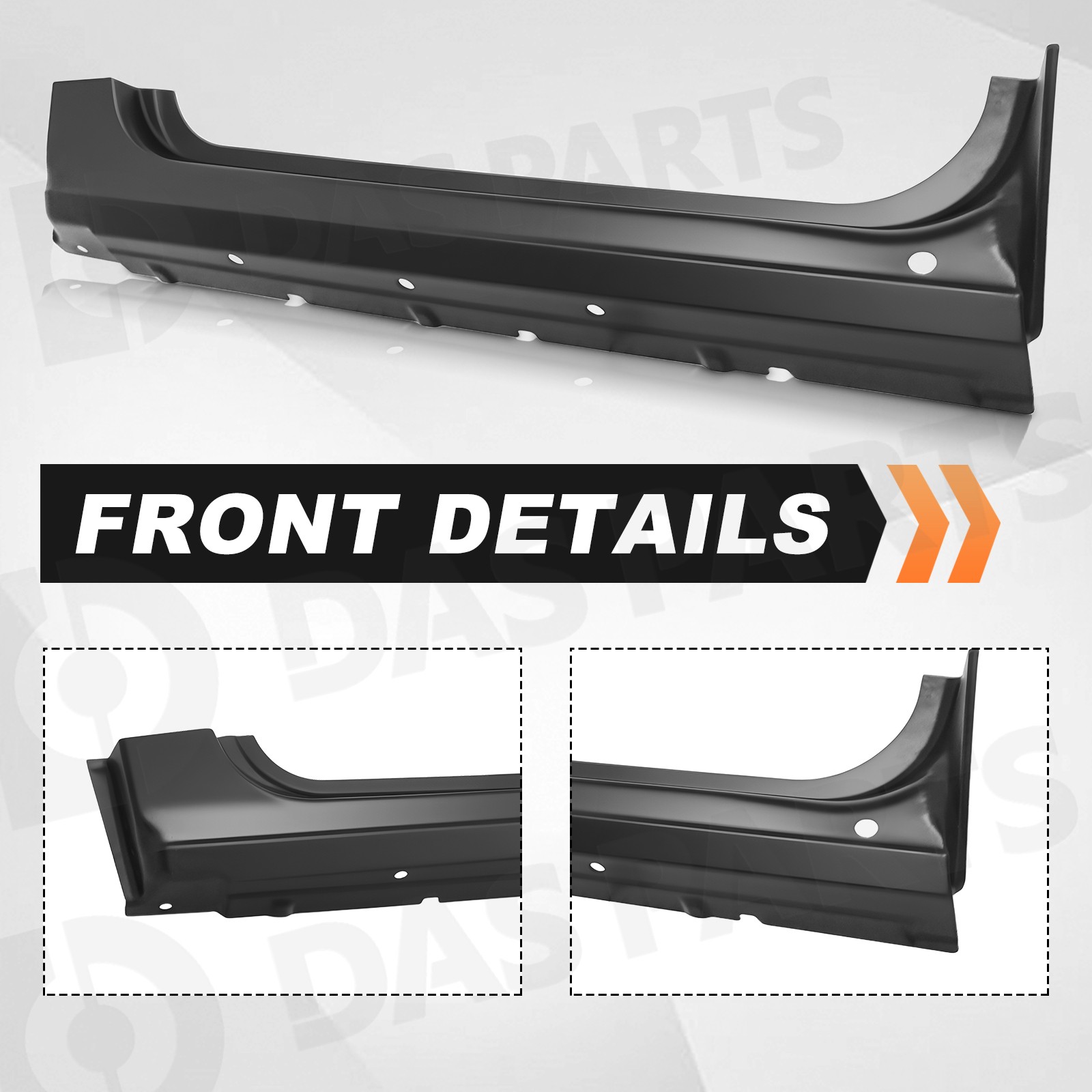 Outer Rocker Panels For 07-13 Chevy Silverado Sierra Regular Standard Cab 2Dr