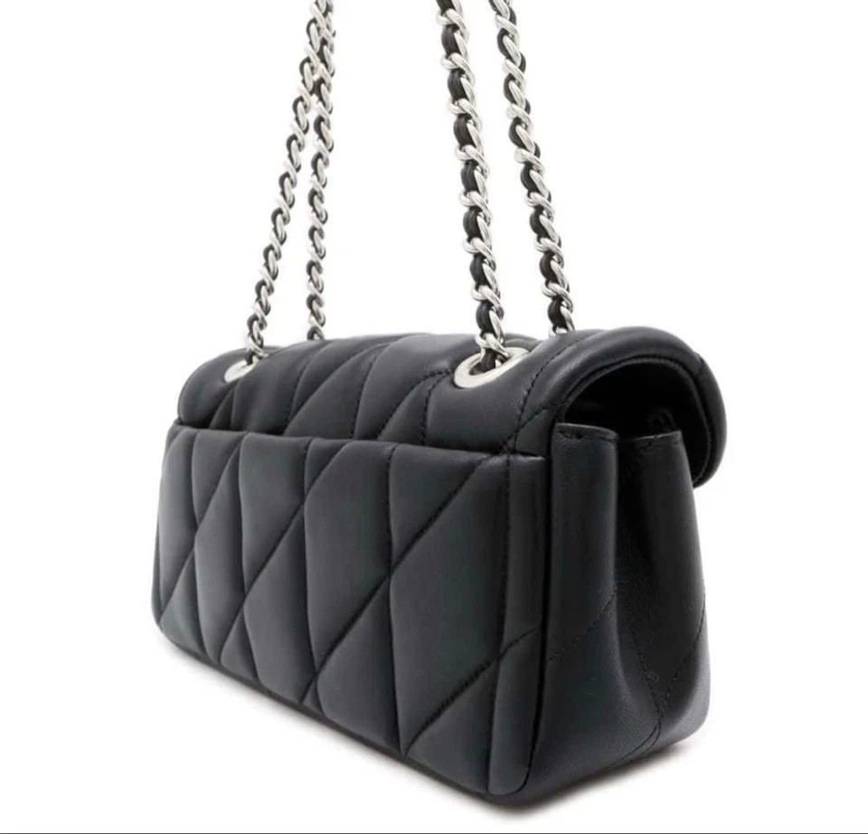 Tabby CP149 Shoulder Bag 20 Quilted Black Silver NEW - Caoch (Discounted Price)
