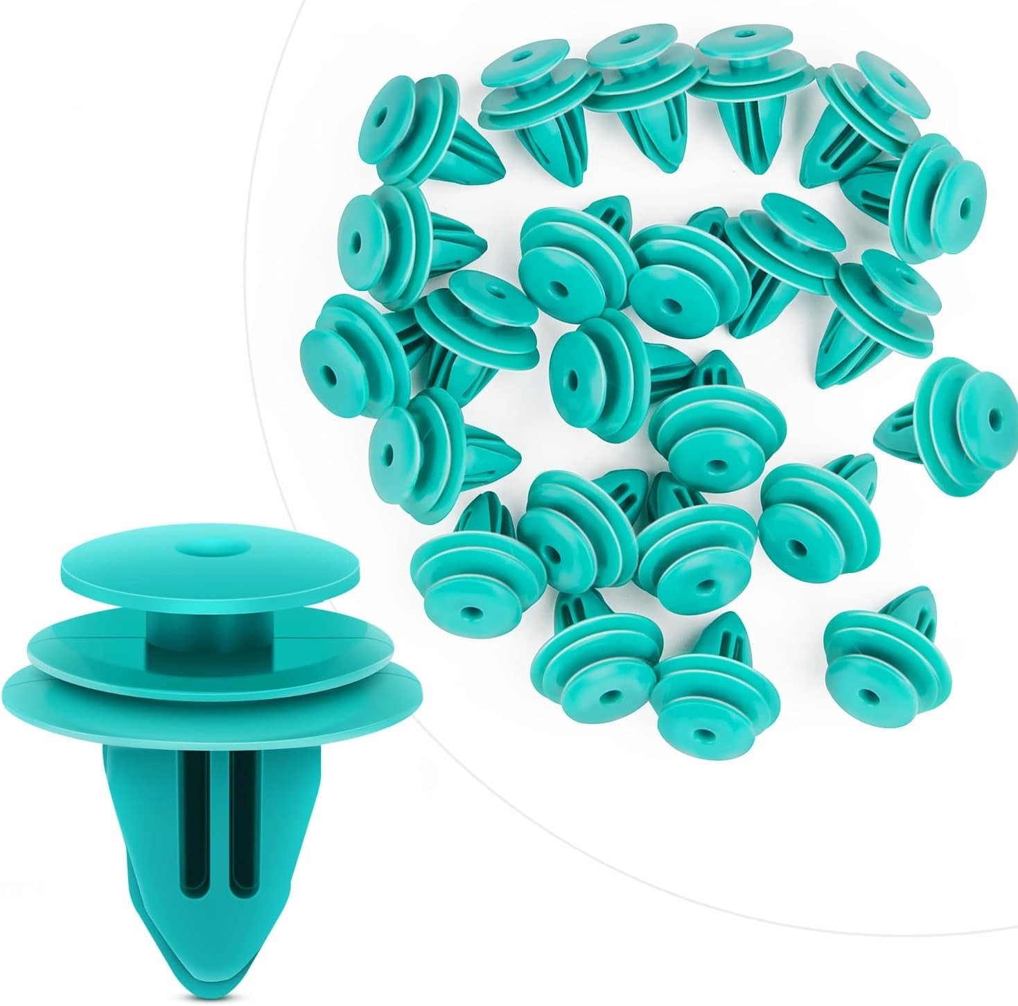 9mm Hole 40pcs Trim Door Panel Clips Retainer for Tacoma Tundra Camry Corolla