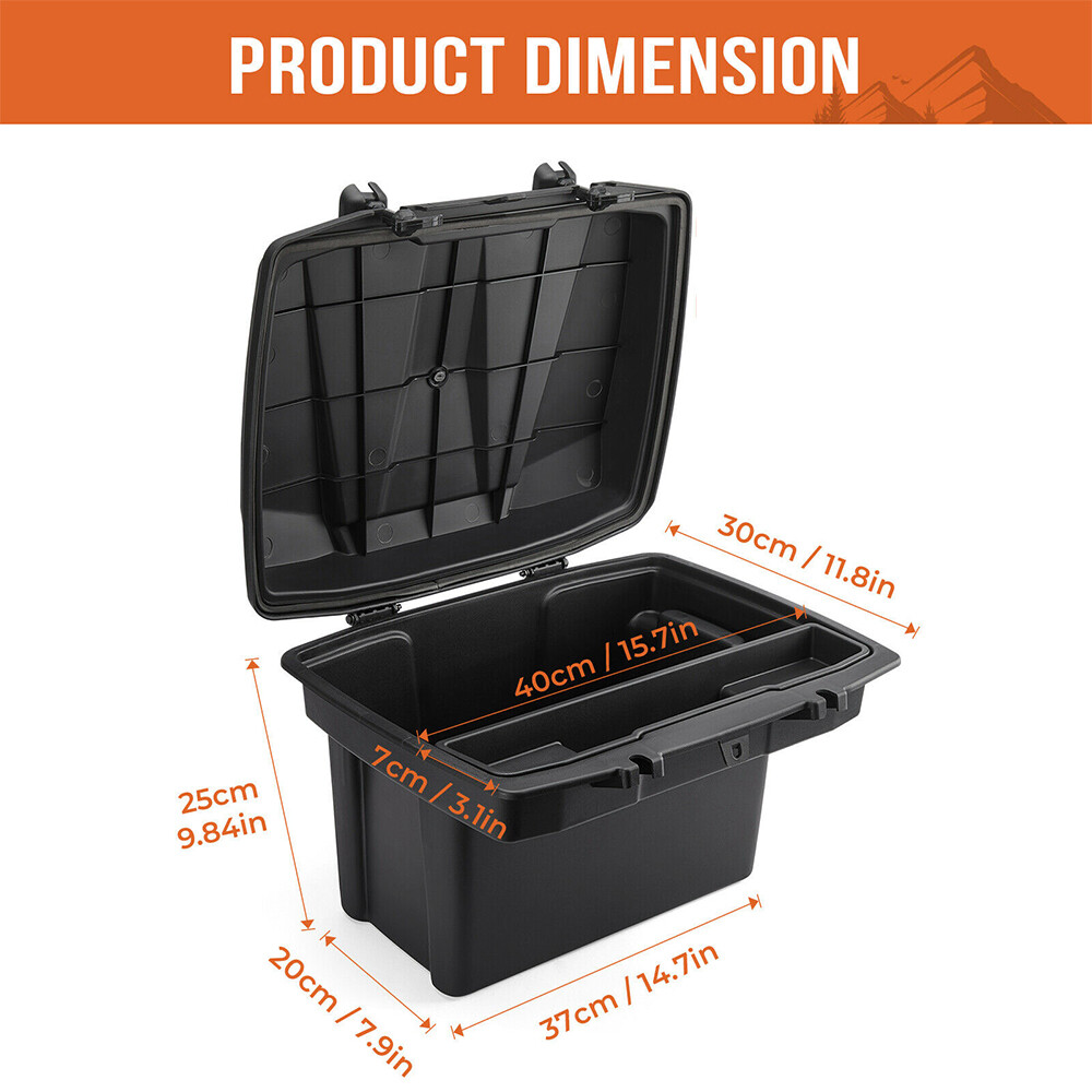 Cargo Storage Bed Box For Can Am Defender HD5/ HD8/ HD10 MAX Commander 2016-2023