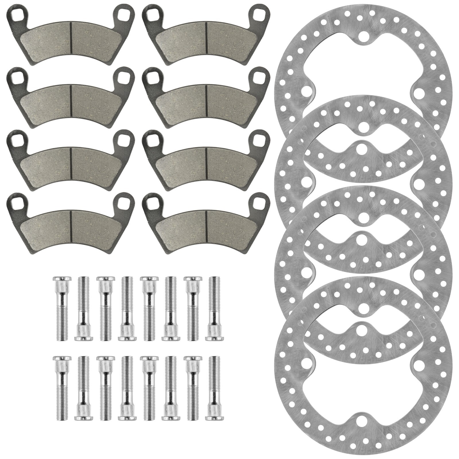 4 Front and Rear Brake Disc w/ Pad for Polaris RZR XP 1000/ RZR XP 4 1000 14-21