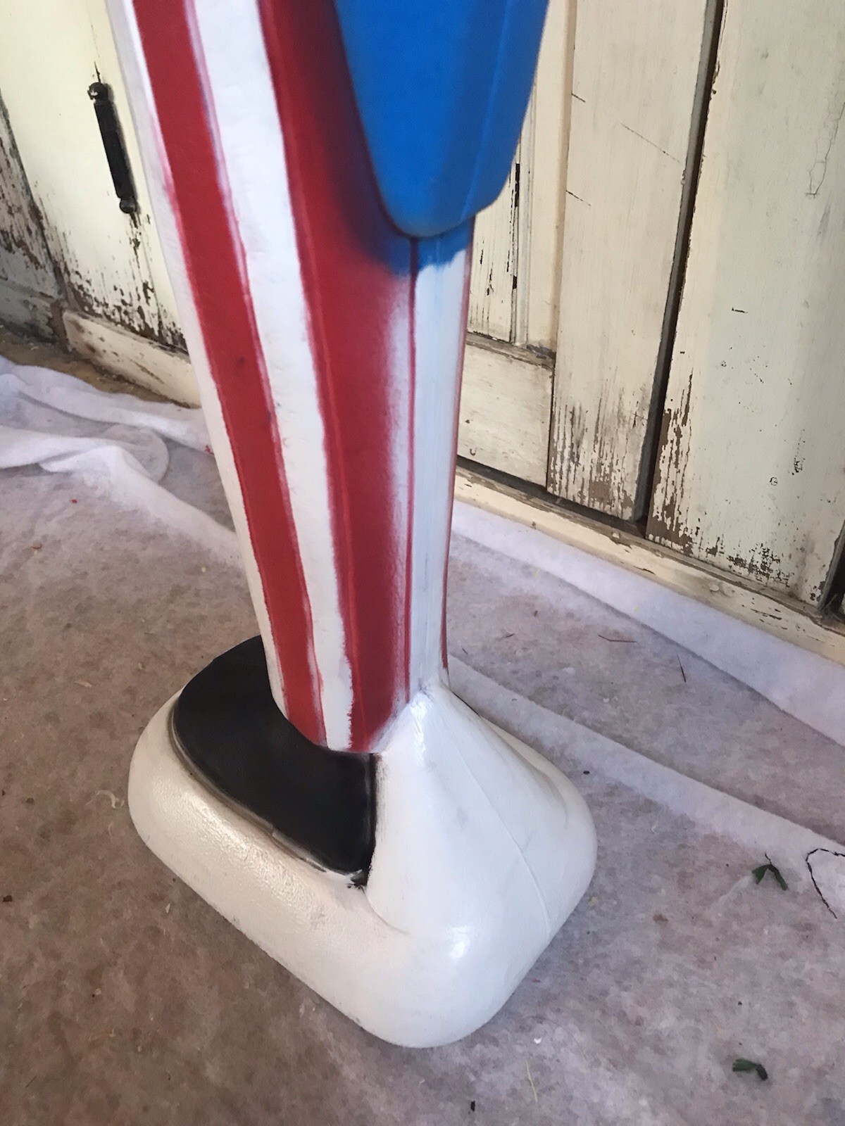 Blow Mold Nostalgic American Uncle Sam With Flag Made In America Union Products