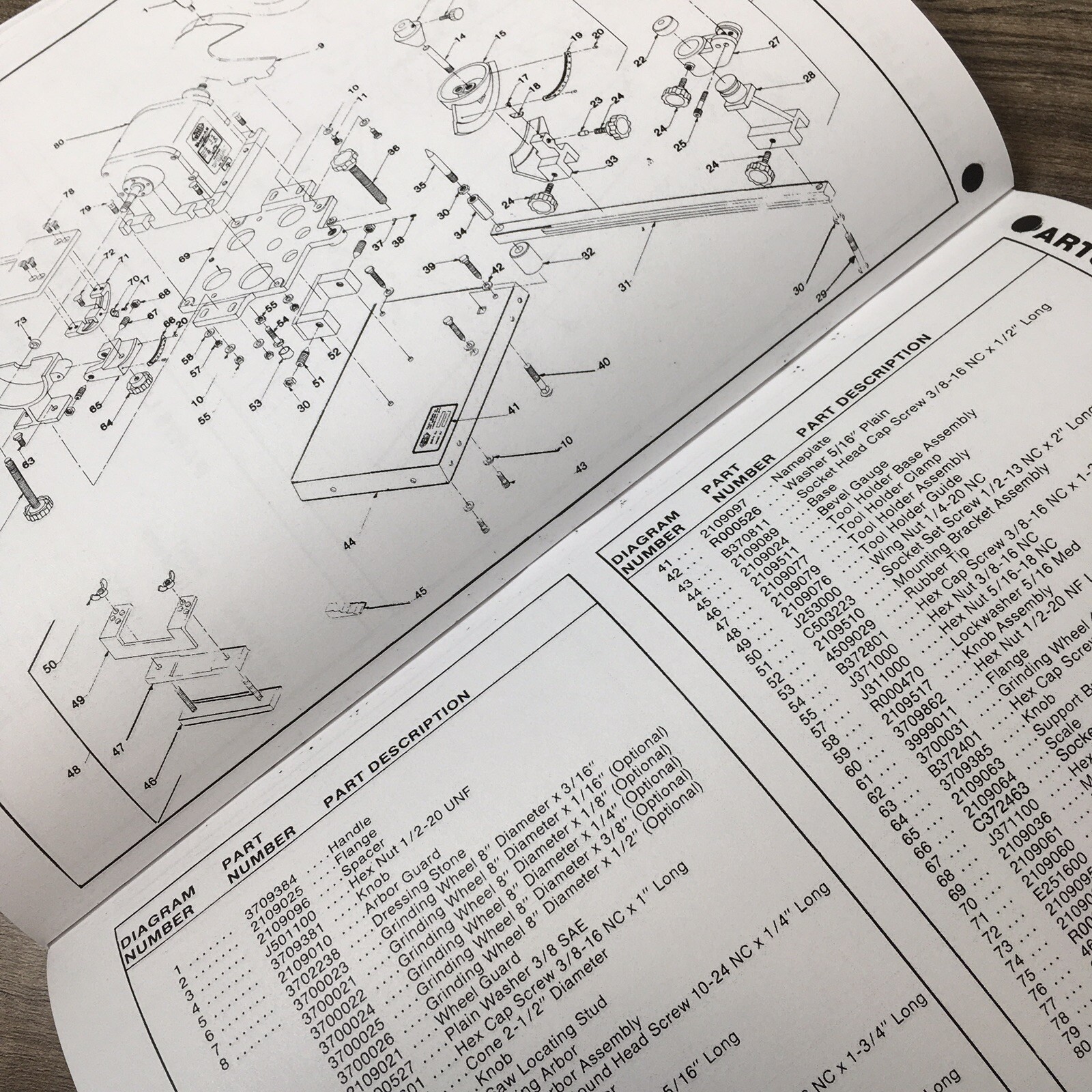 Foley Belsaw 1055 Sharp All Saw Tool Grinder Owner Operators Repair Parts Manual