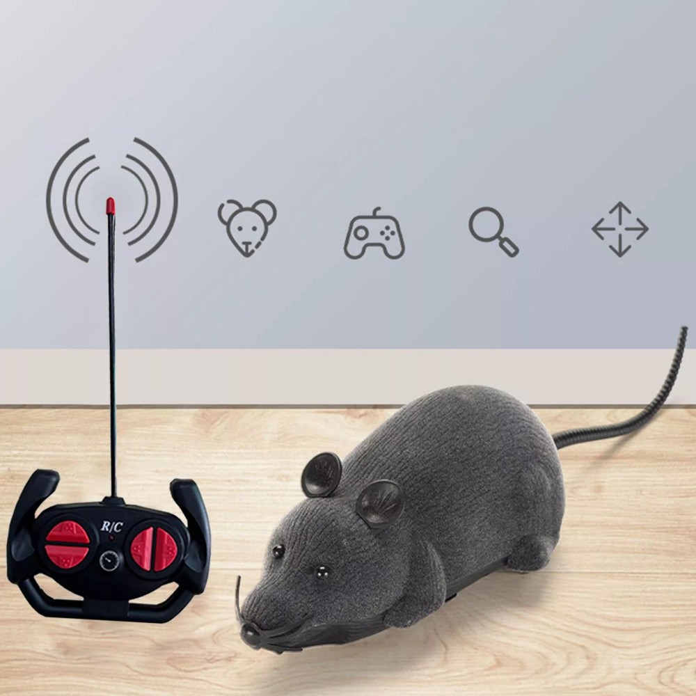 Wireless Remote Control RC Rat Electronic Mouse for Cat Dog Pet Toy Novelty US