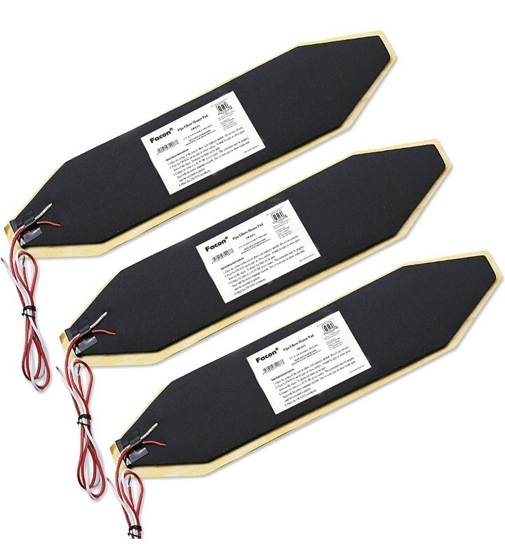 3x Facon 3" x 13" RV Elbow Pipe Heater Pad For 3" Elbow Pipe Tank Heater