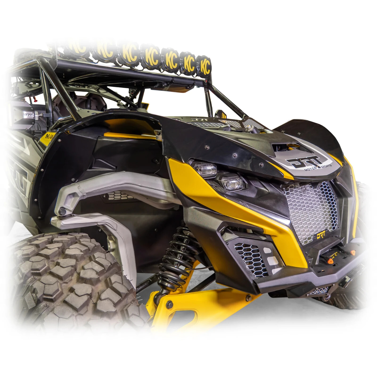 DRT CAN AM MAVERICK R X / XRS 24+ ABS Extended Front Fender Kit Flares