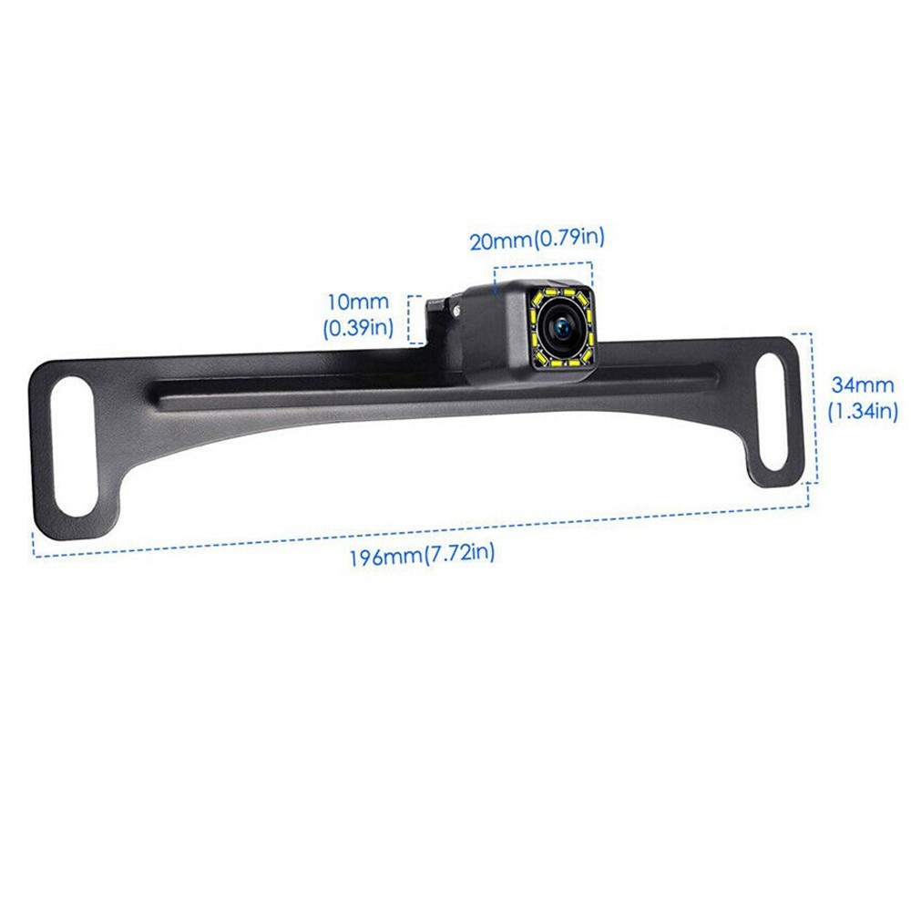 Reverse Backup Camera HD Night Vision 170° Wide Angle Rear View IP67 Waterproof