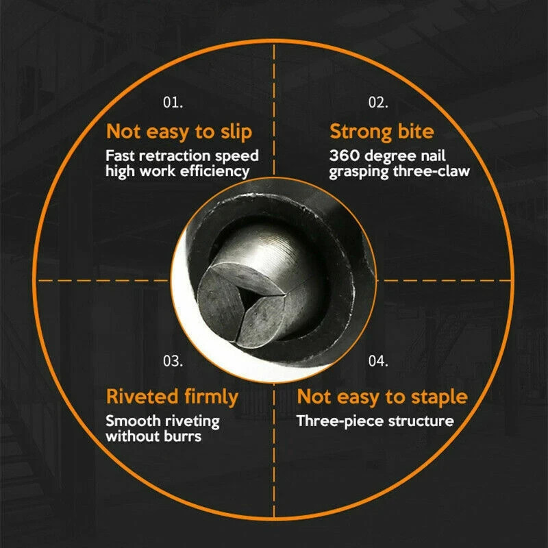 Professional Electric Rivet Nut Gun Adaptor Insert Cordless Power Drill Tool US