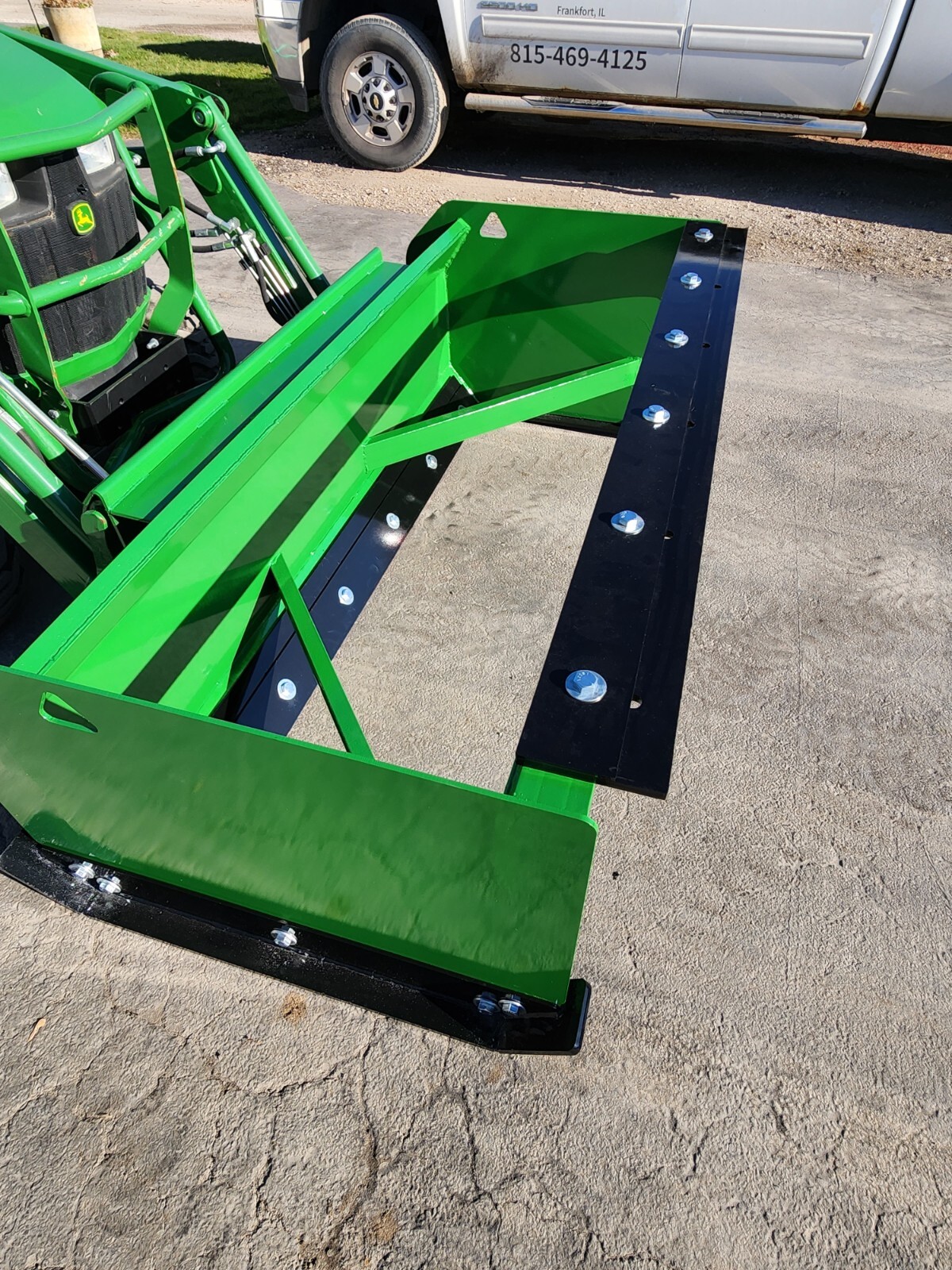 6' x 36" JDQA Snow Pusher Box Plow HD back drag John Deere Quick Attach Tractor