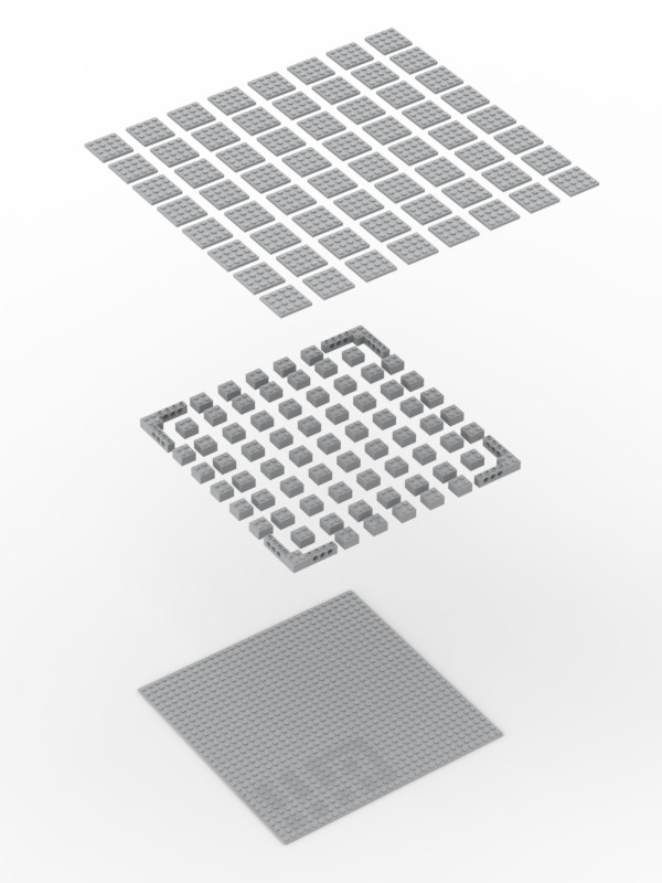 EB Kit - 32x32 MILS Parts Bundle - 154 Genuine LEGO Pieces -You Choose the Color