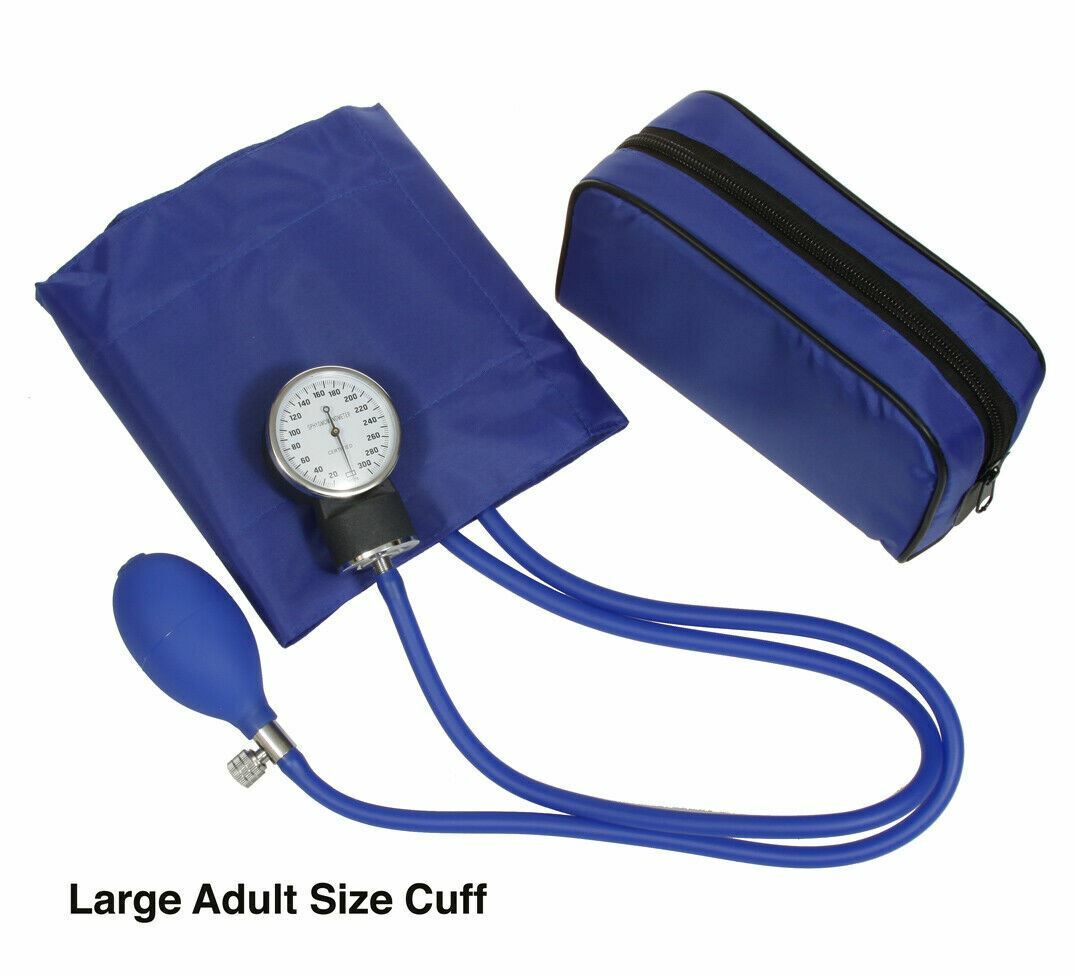 Manual Blood Pressure Monitor BP Cuff Gauge Aneroid Sphygmomanometer Machine Kit