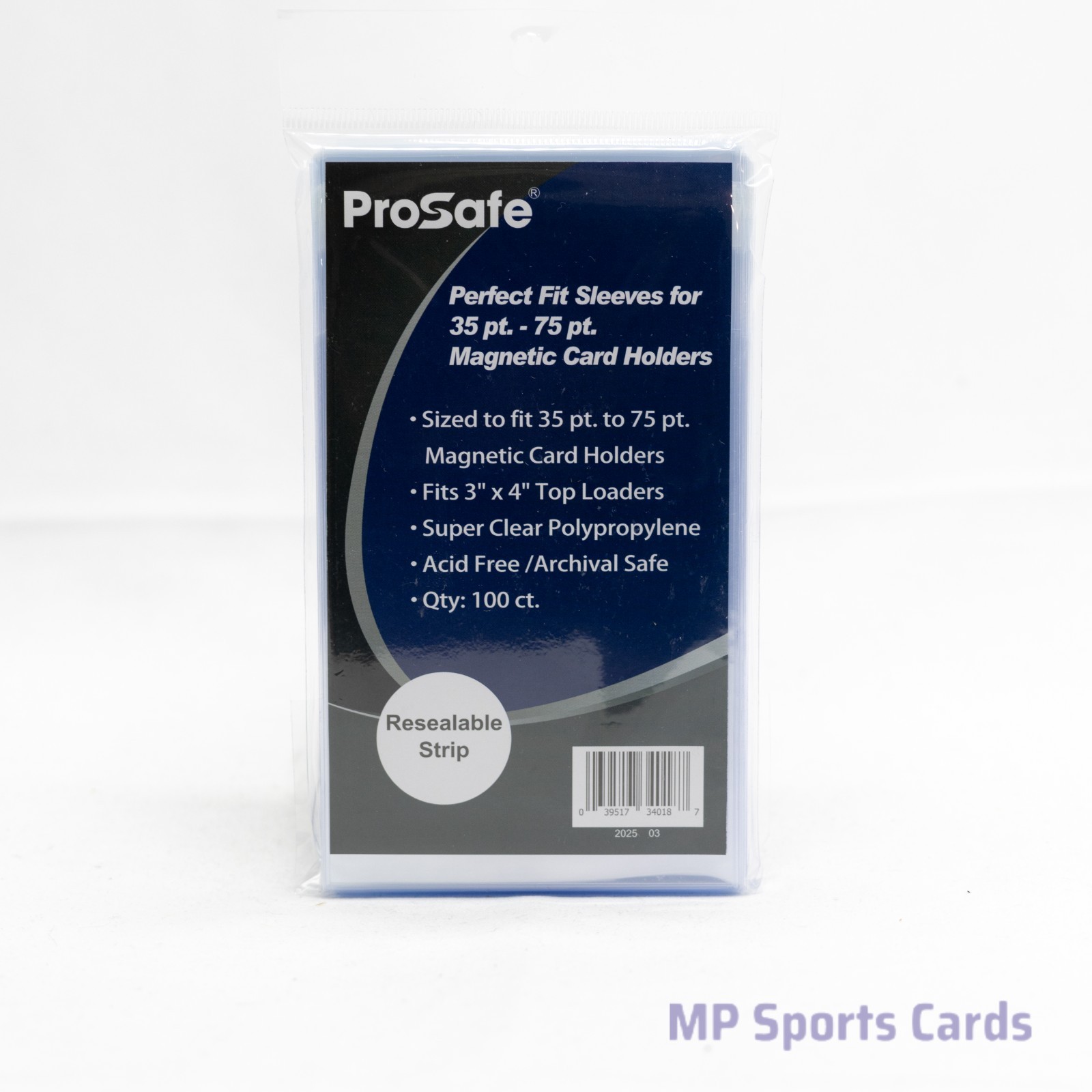 Pro Safe Perfect Fit Sleeves 35pt–75pt Magnetic Holders 100ct Free Shipping
