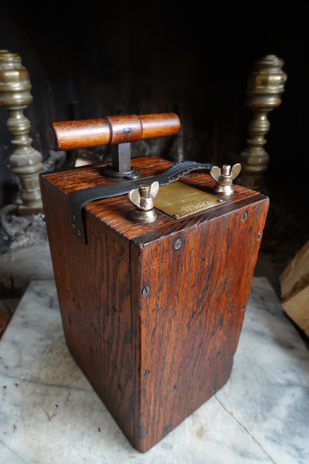 Antique "HERCULES" 30 BLASTING MACHINE     Dynamite Detonator Plunger Box