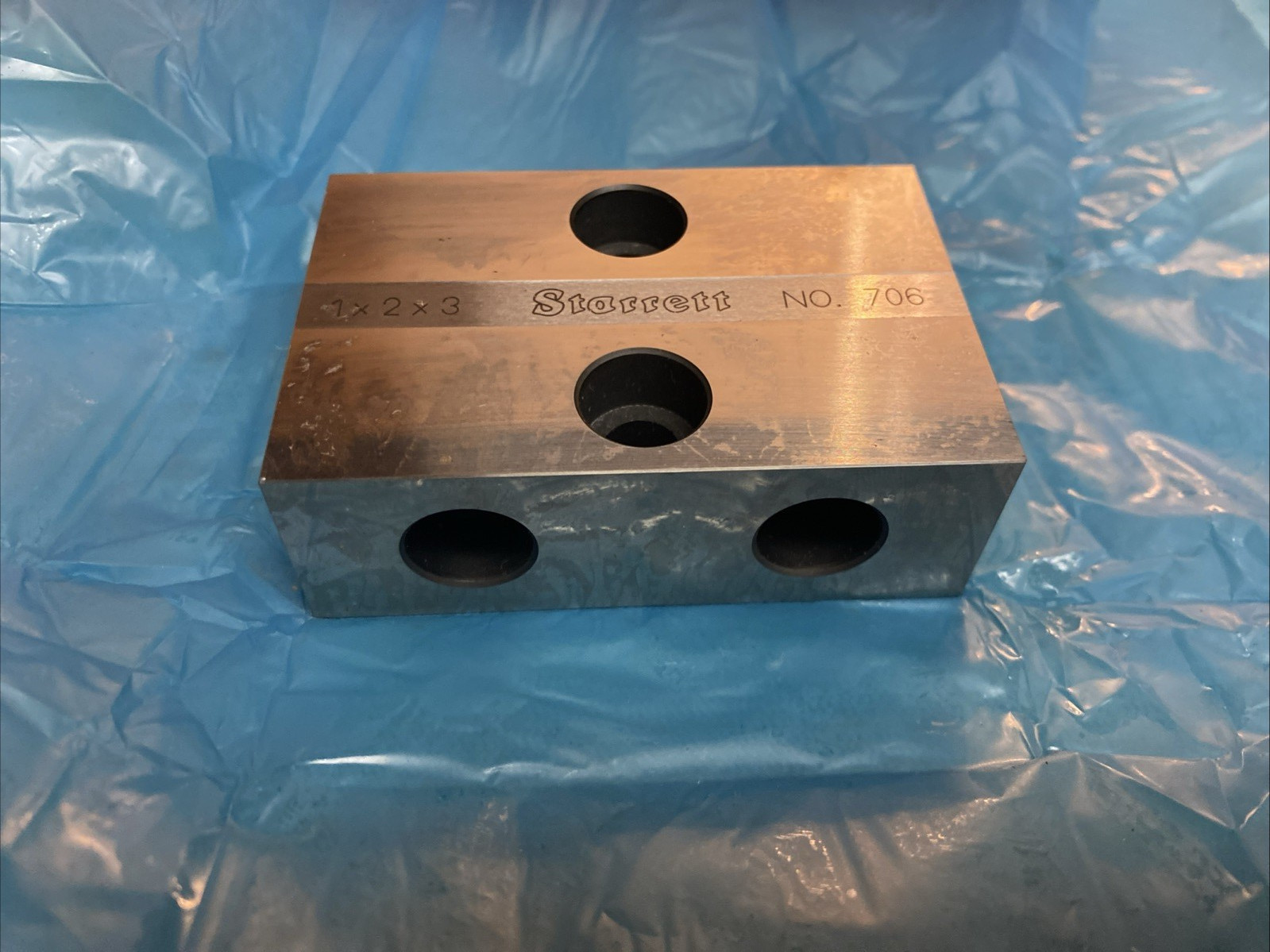 Starrett 706BZ Hardened Steel Inspection Inch Blocks - Matched Pair 1 x 2 x 3"