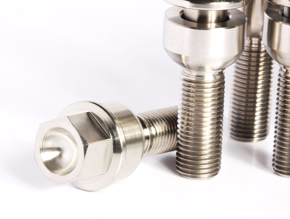 Porsche 911 Titanium Lug Bolt for 10mm Spacer Aerospace Grade Titanium 10pc 39mm