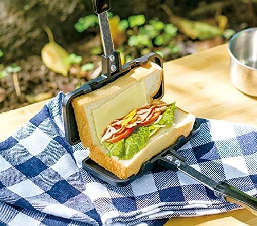 Park Lane K-10543 Hot Sand Solo sandwich maker 4W1H Tsubame Sanjo JAPAN F/S NEW