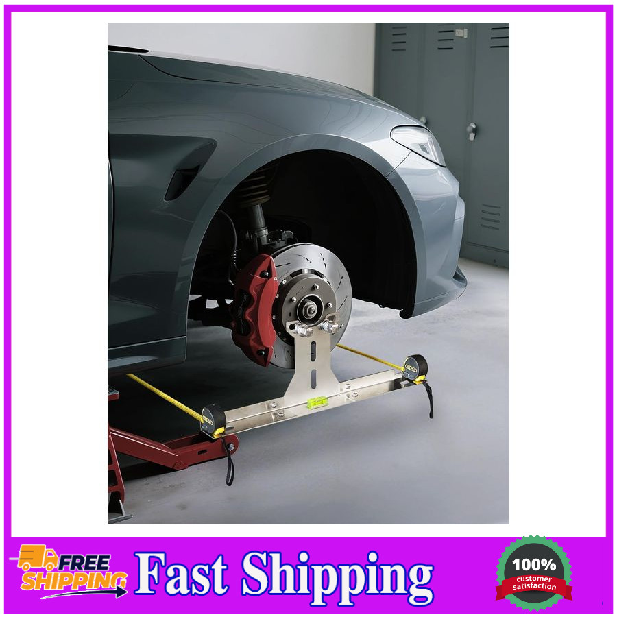 Heavy Duty Wheel Alignment Tool Kit with Tape Measures, Upgraded Stainless Steel
