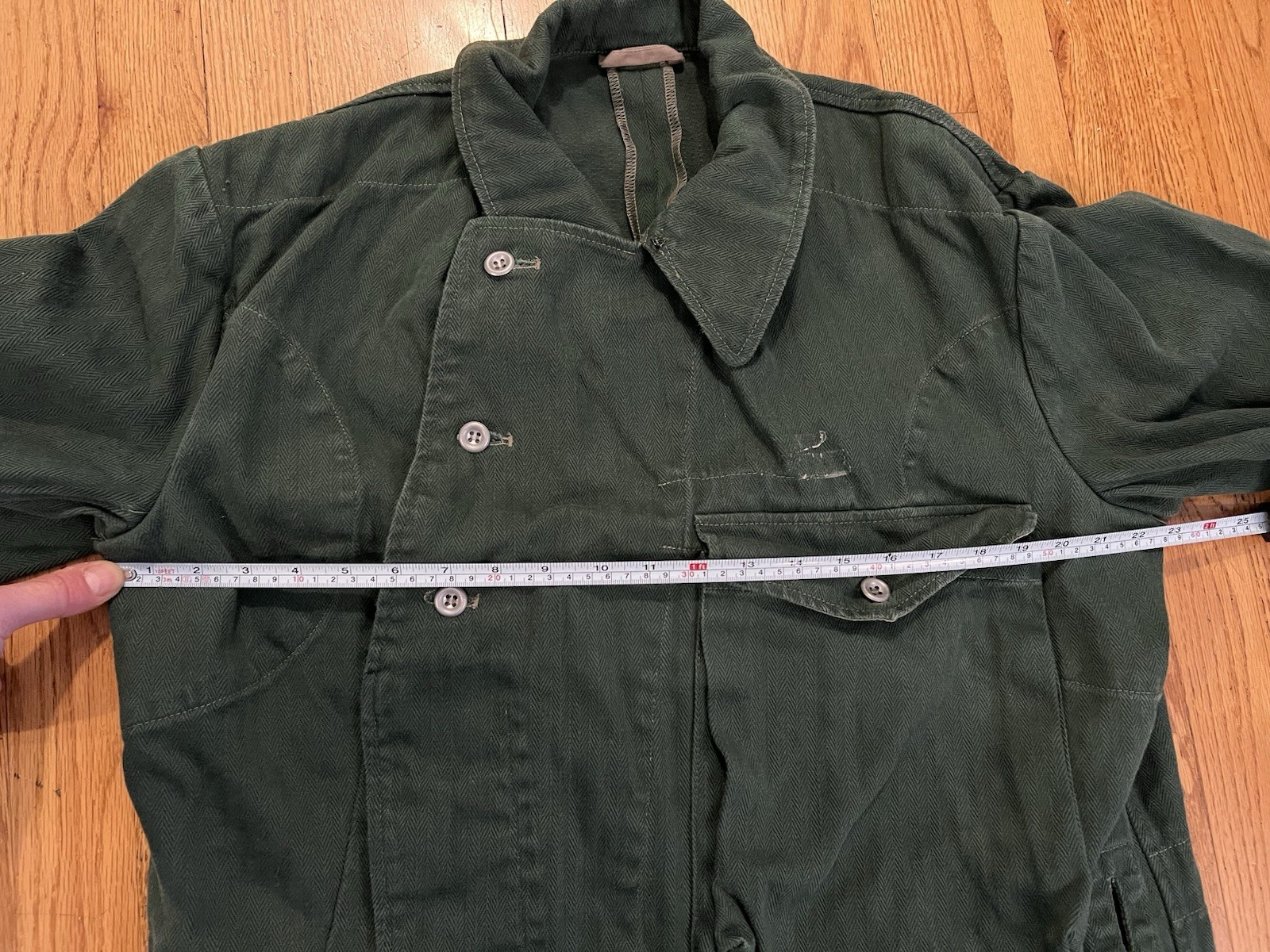 WWII German Heer Panzer Summer Wrap Large/XL Green Cotton Twill Reproduction?