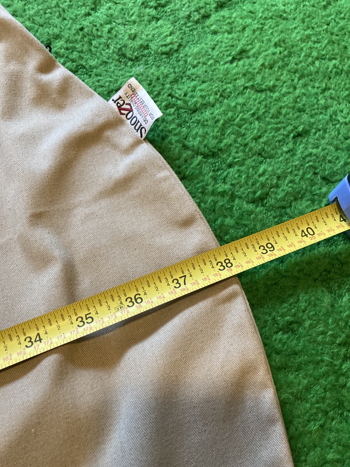 Snoozer USA Made X-Large Dog Bed Replacement Cover Tan 31x38”