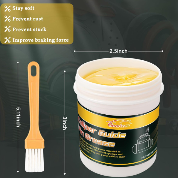 Brake Guide Pin Grease 5.29oz, High-Performance Brake Caliper Grease for Car