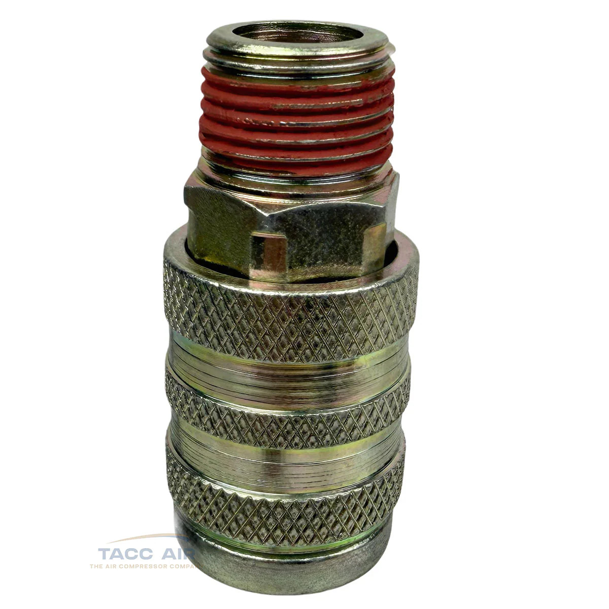 2 PC Industrial M style Air Compressor Quick Connect Coupler 3/8" NPT Male Steel