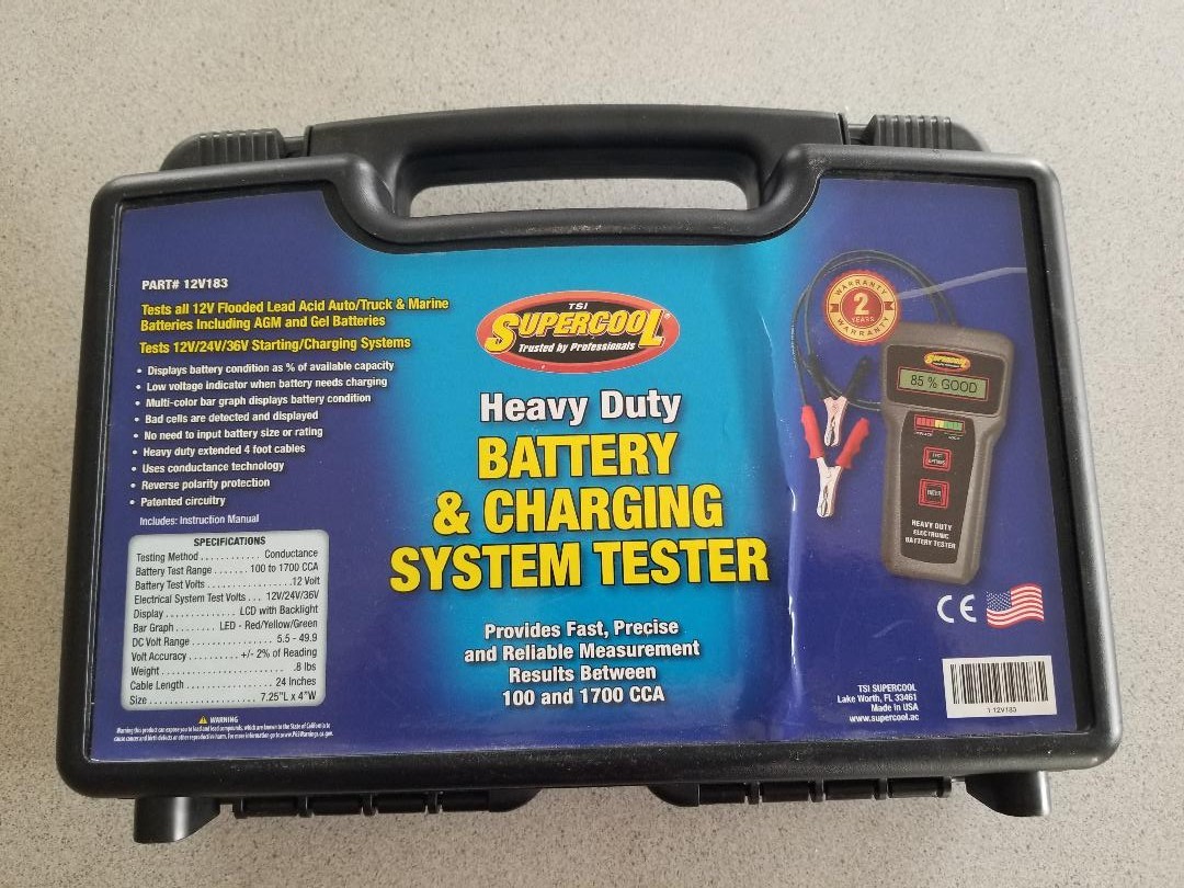 Supercool Heavy Duty Battery & Charging System Tester