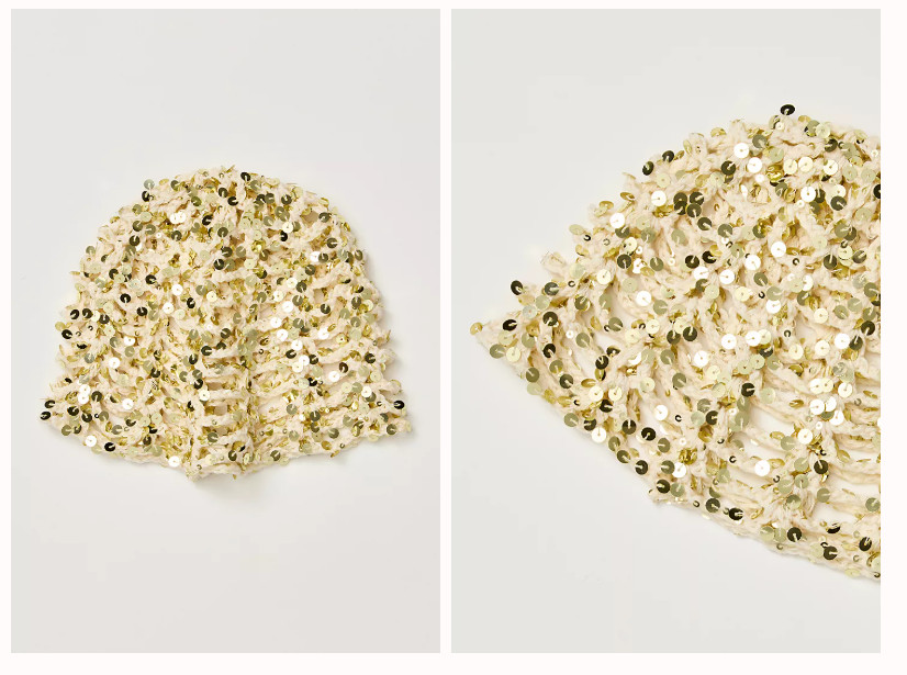 Free People Mila Sequin Disco Cap - For Women - Factory Sealed - One Size - NWT