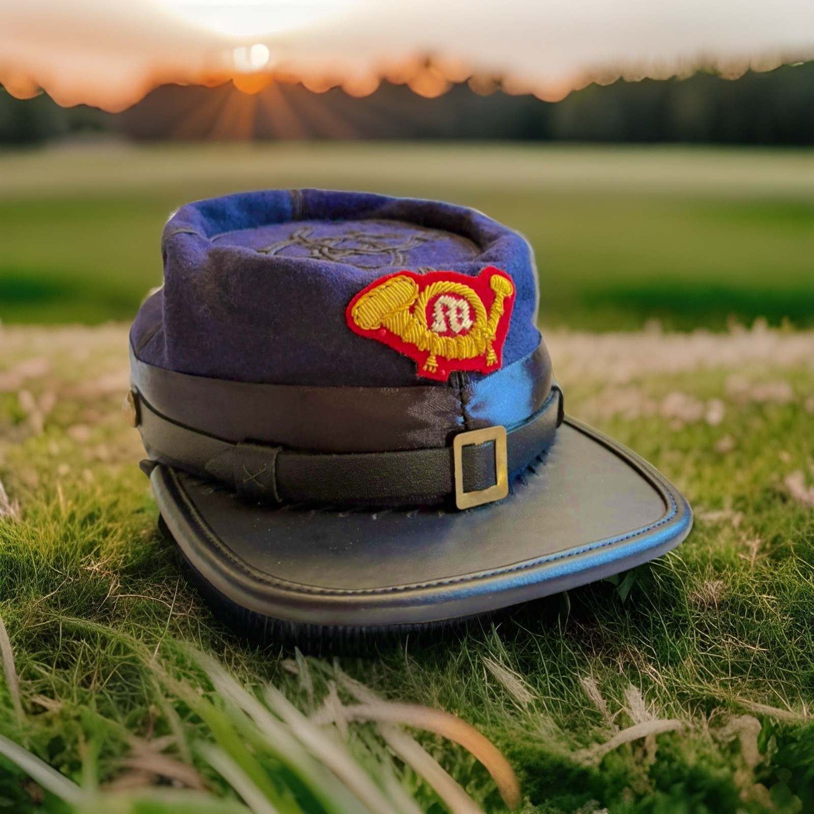 US American Civil War Federal Union Marine Corps Army Officers Kepi Hat Cap