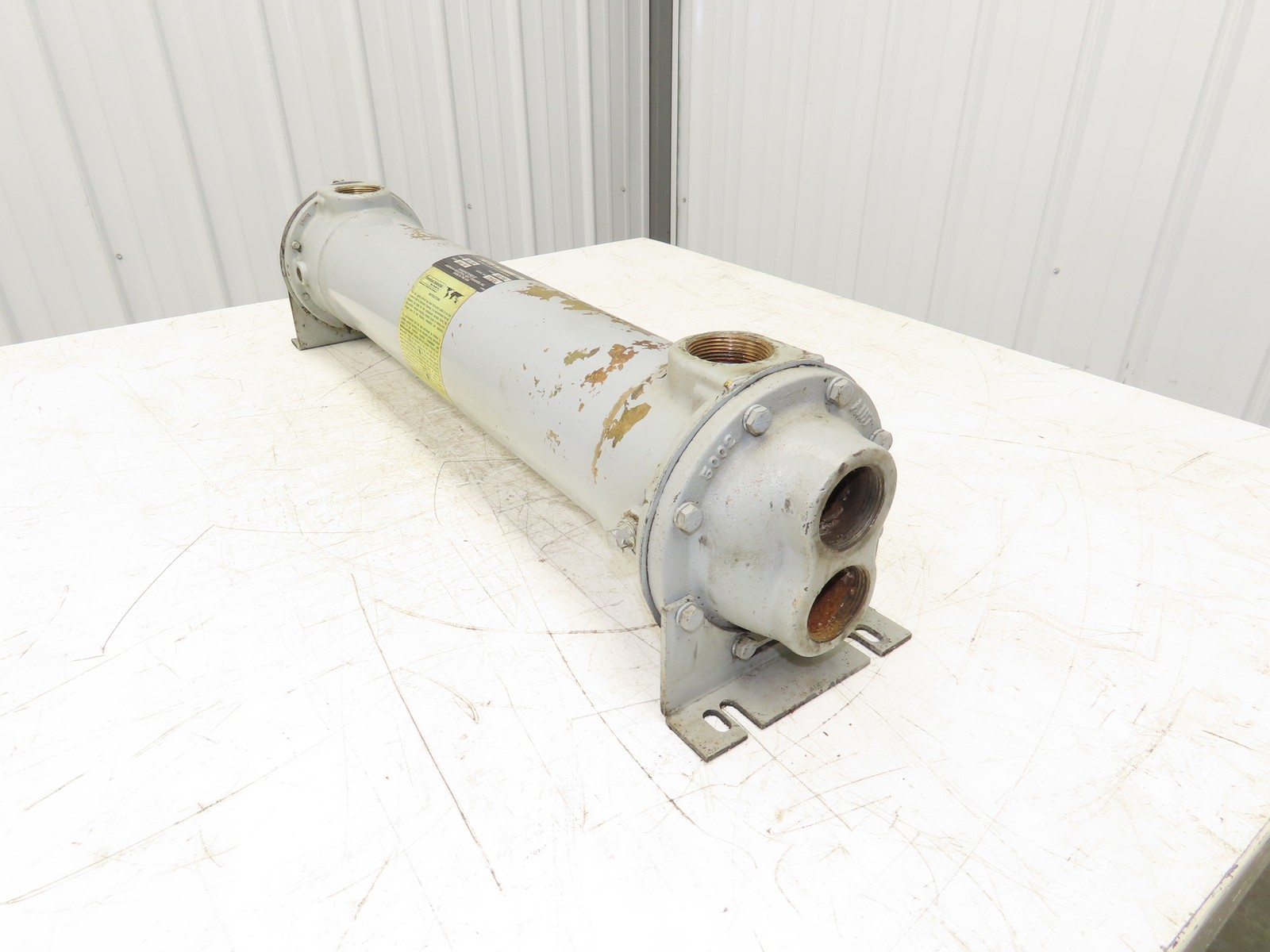 American Industrial AB-1003-C6-TP Shell & Tube Heat Exchanger 2-Pass 1.5"NPT