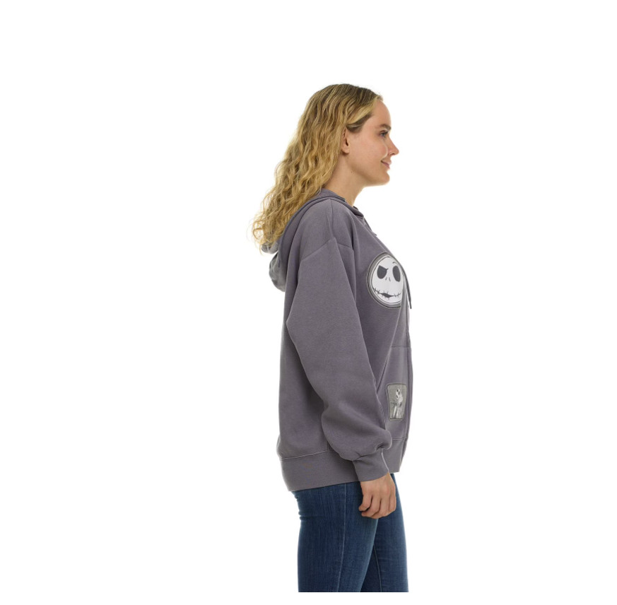 Disney NWT Nightmare Before Christmas Multi-patch Full Zip Women's Hoodie, XL