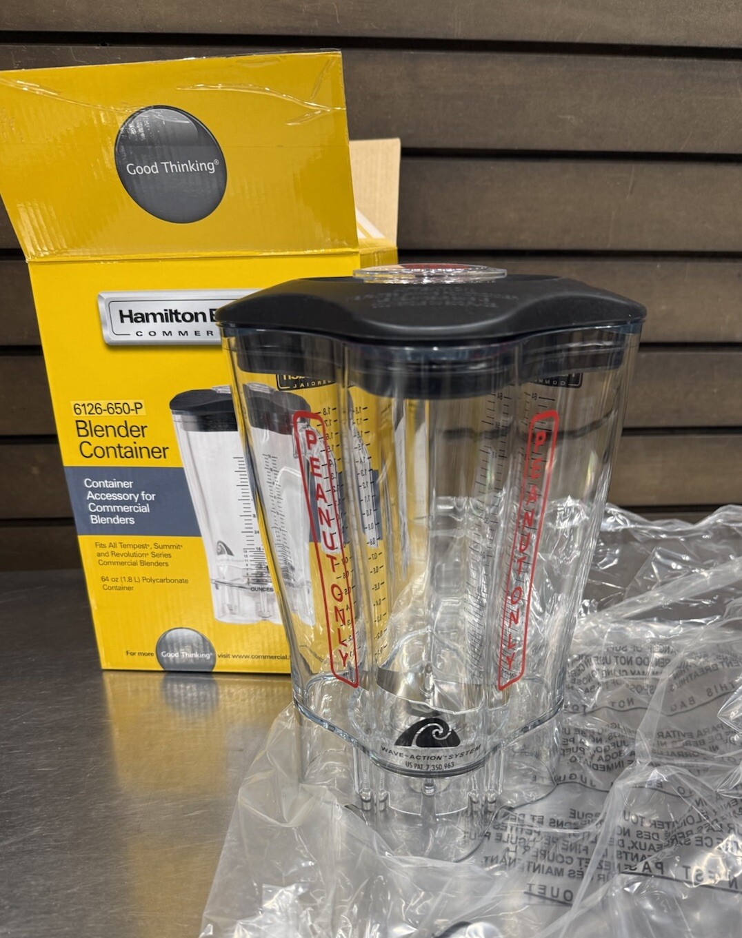 Hamilton Beach 6126-650-P PEANUTS ONLY Blender Container Assembly 64oz NEW