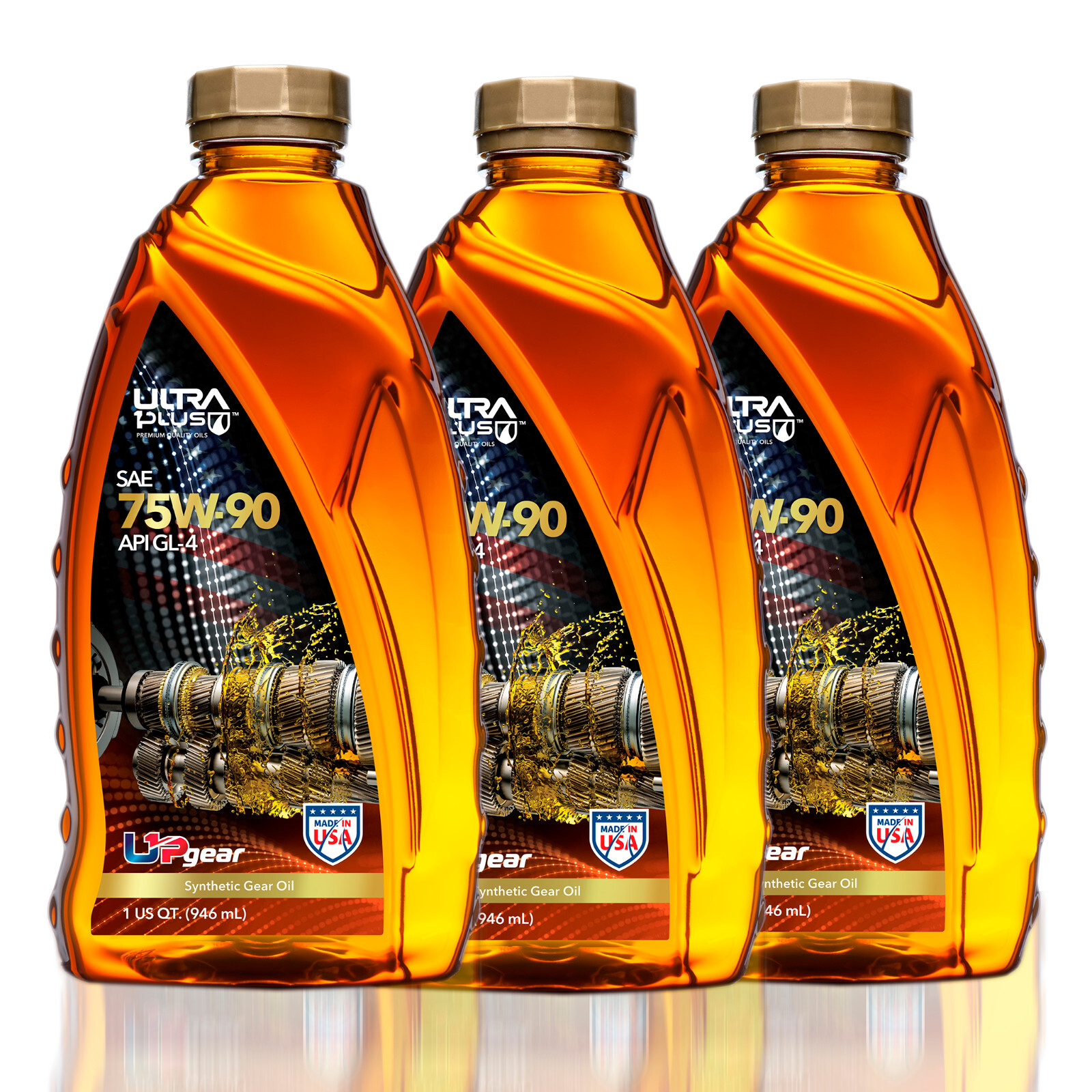 Ultra1Plus SAE 75W-90 Synthetic Gear Oil API GL-4 (3 QTS)